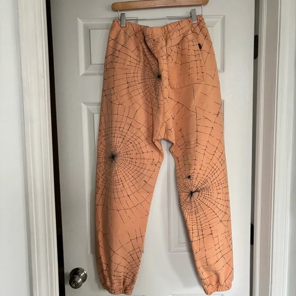 Supreme Peach Web Pattern Pants